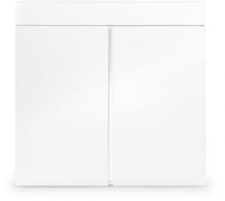 JBJ Rimless Flat Panel white cabinet stand