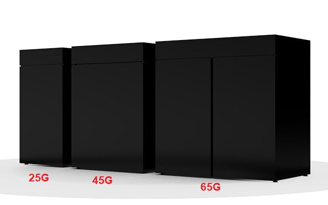 JBJ Rimless Flat Panel black cabinet stand